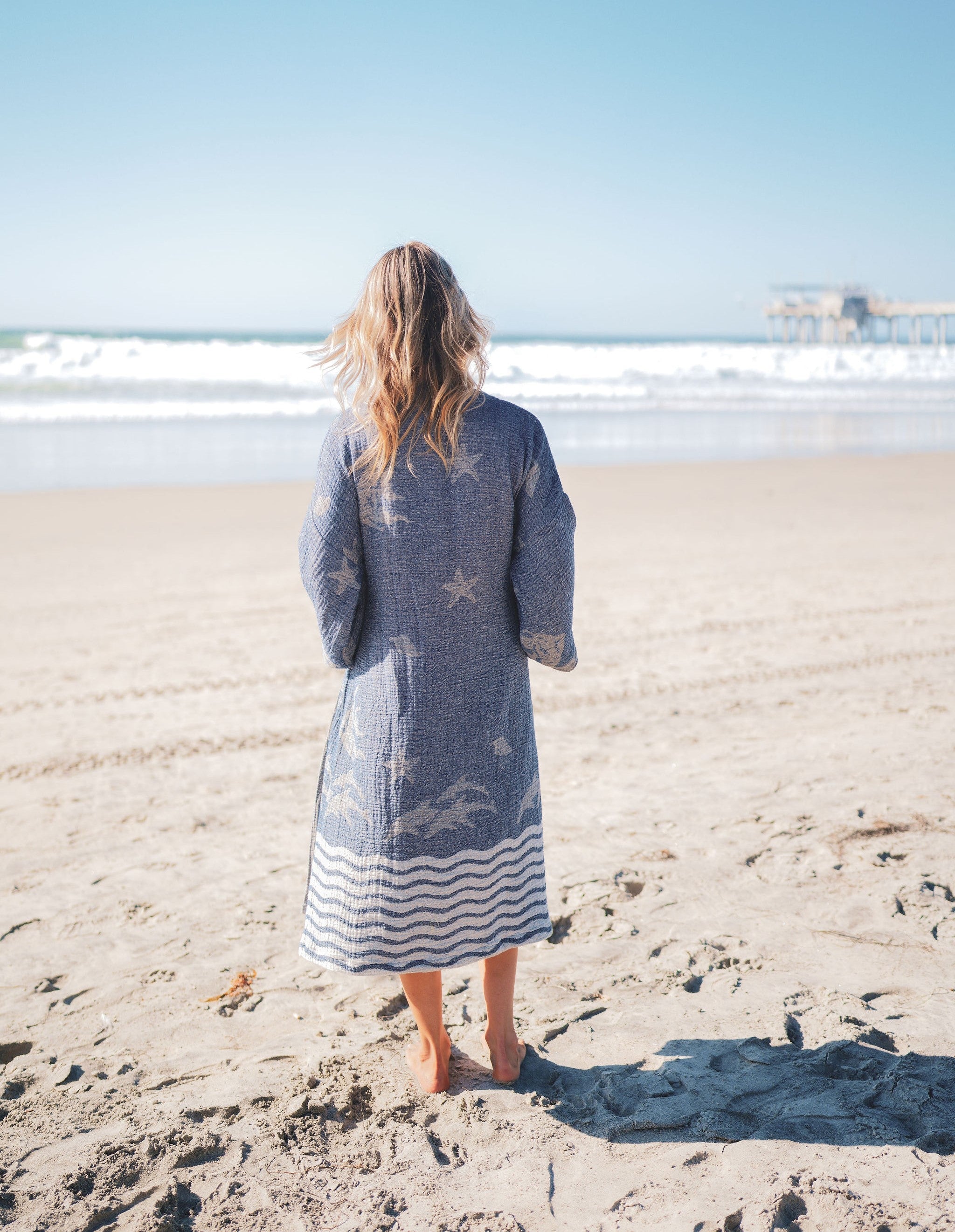 TURKISH COTTON MUSLIN KIMONO ROBE