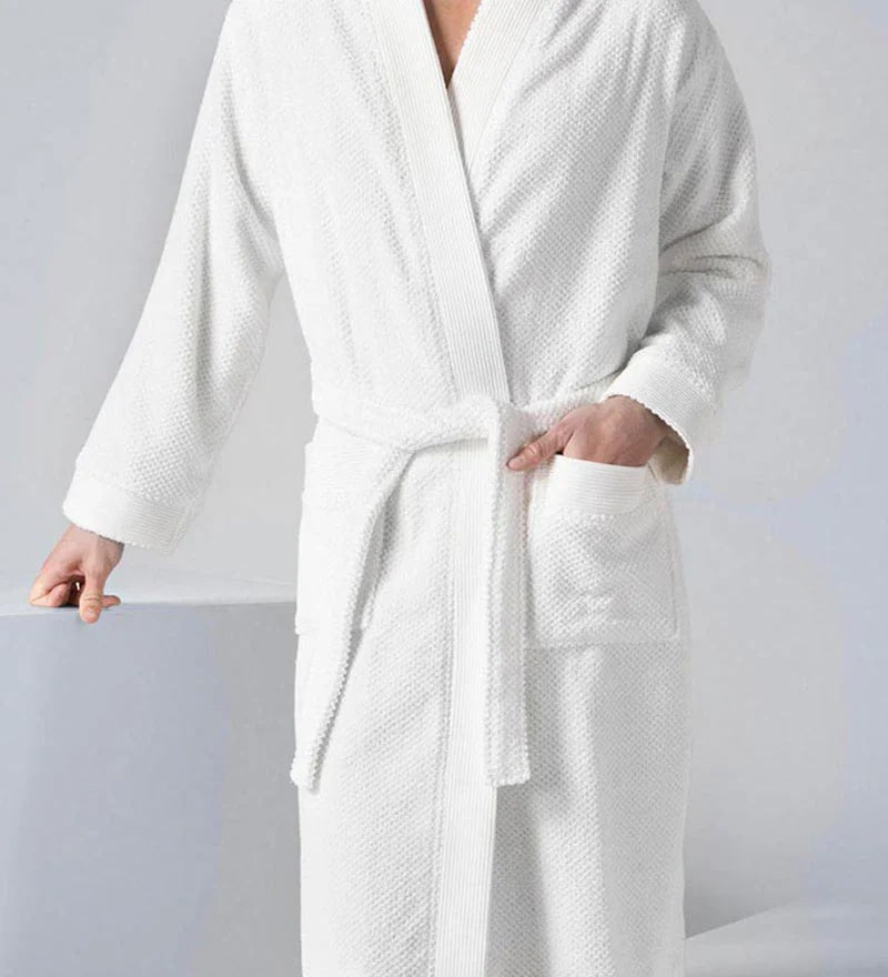 Men's Organic Turkish Terry Cloth Kimono Bathrobe